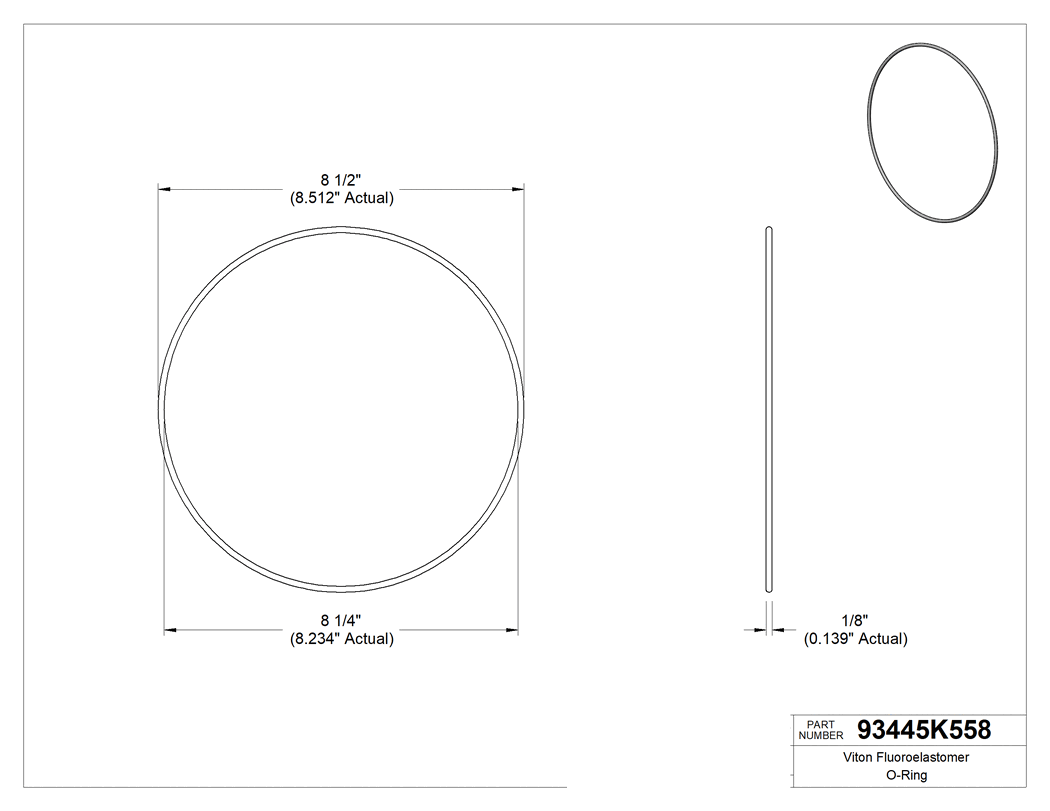 Technical drawing - 93445K558